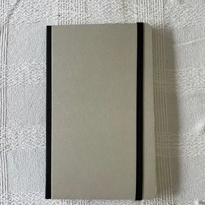 New Moleskine classic hard cover notebook.